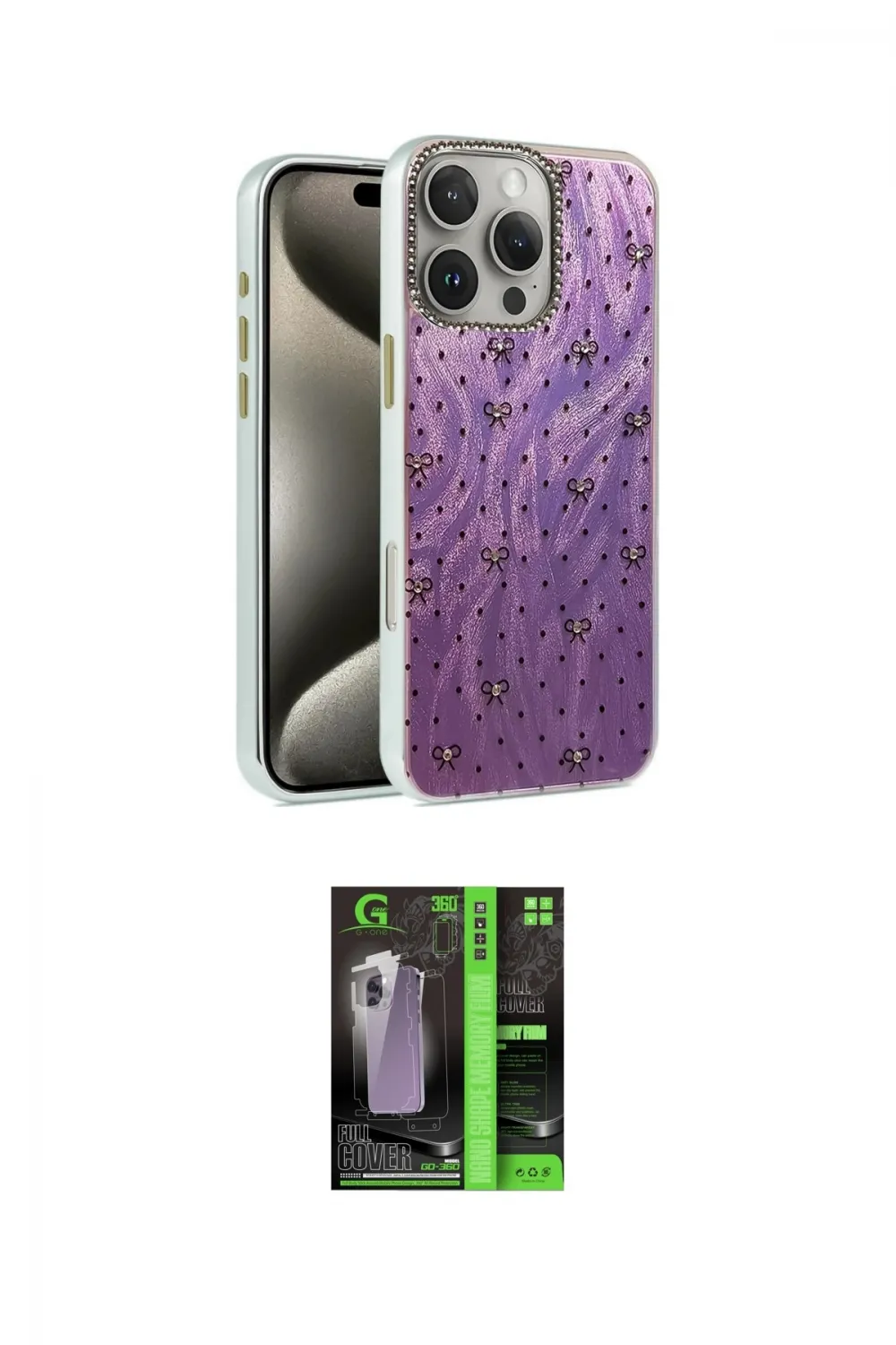 ieg™ iPhone 16 Pro Max Kılıf Zirve Modern Prime - Şeffaf 360 Full Body Arka Koruyucu