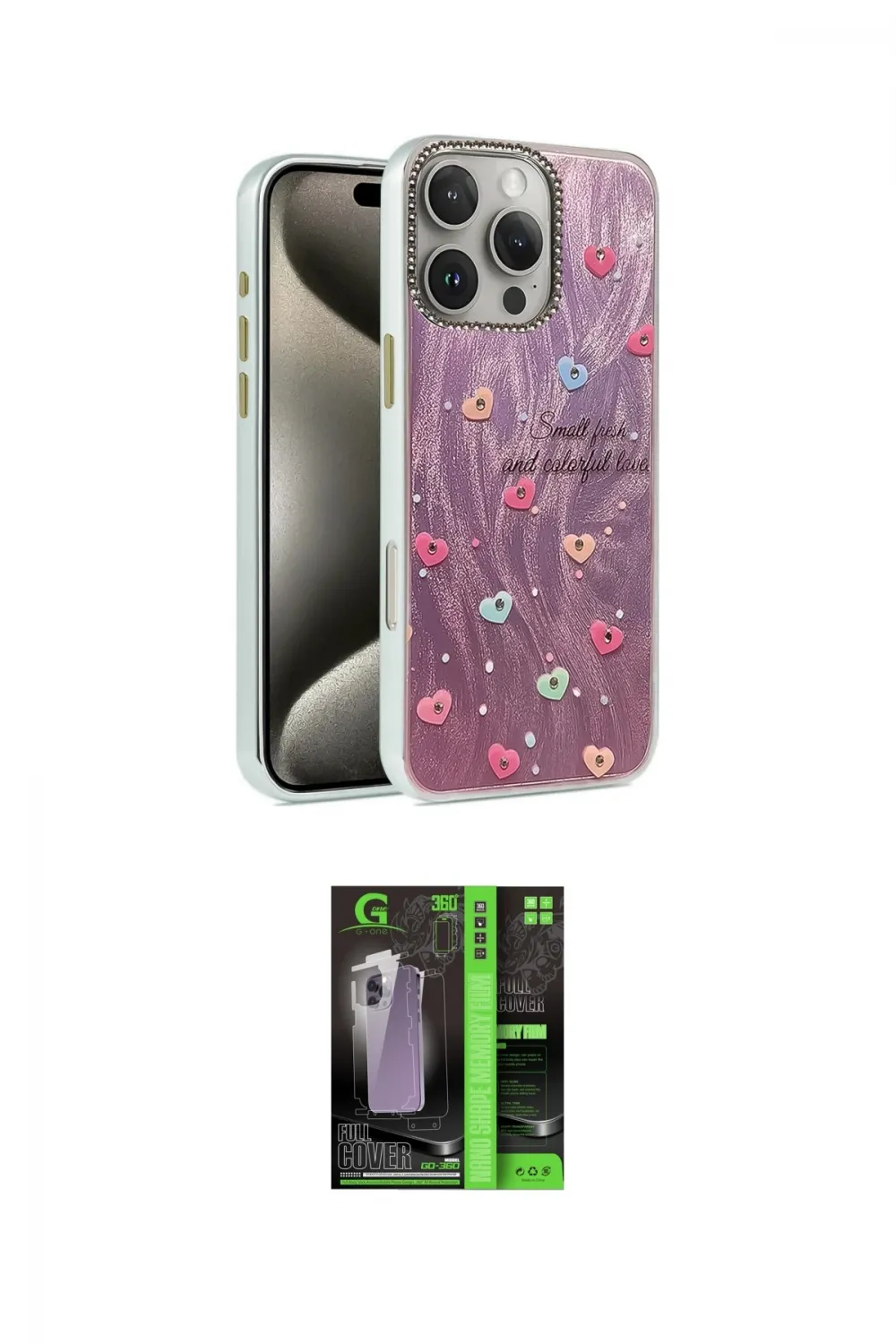 ieg™ iPhone 16 Pro Max Kılıf Zirve Modern Prime - Şeffaf 360 Full Body Arka Koruyucu