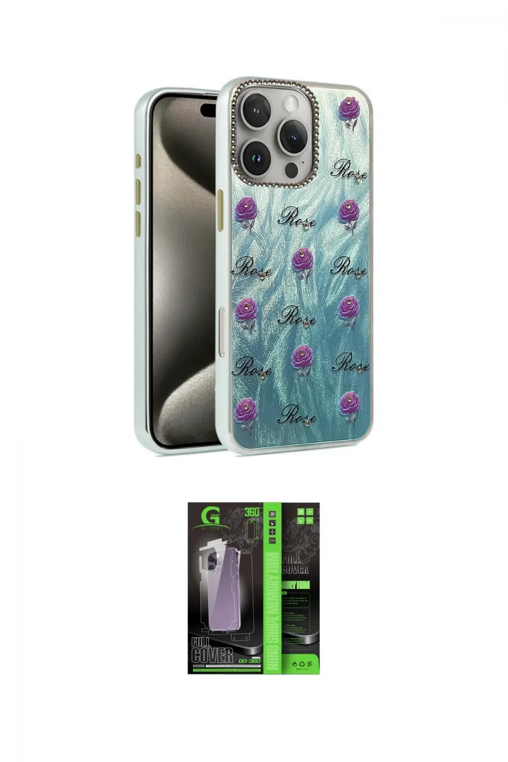ieg™ iPhone 16 Pro Max Kılıf Zirve Modern Prime - Şeffaf 360 Full Body Arka Koruyucu