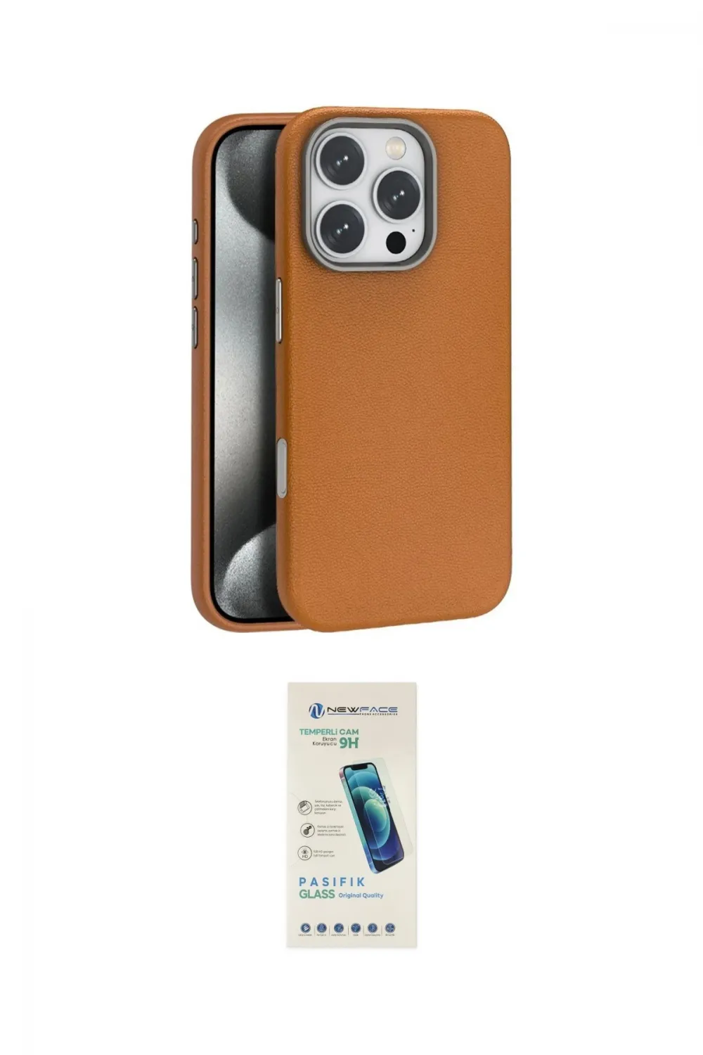 ieg™ iPhone 16 Pro Max Kılıf Zirve Modern Prime - Şeffaf Pasifik Cam Ekran Koruyucu