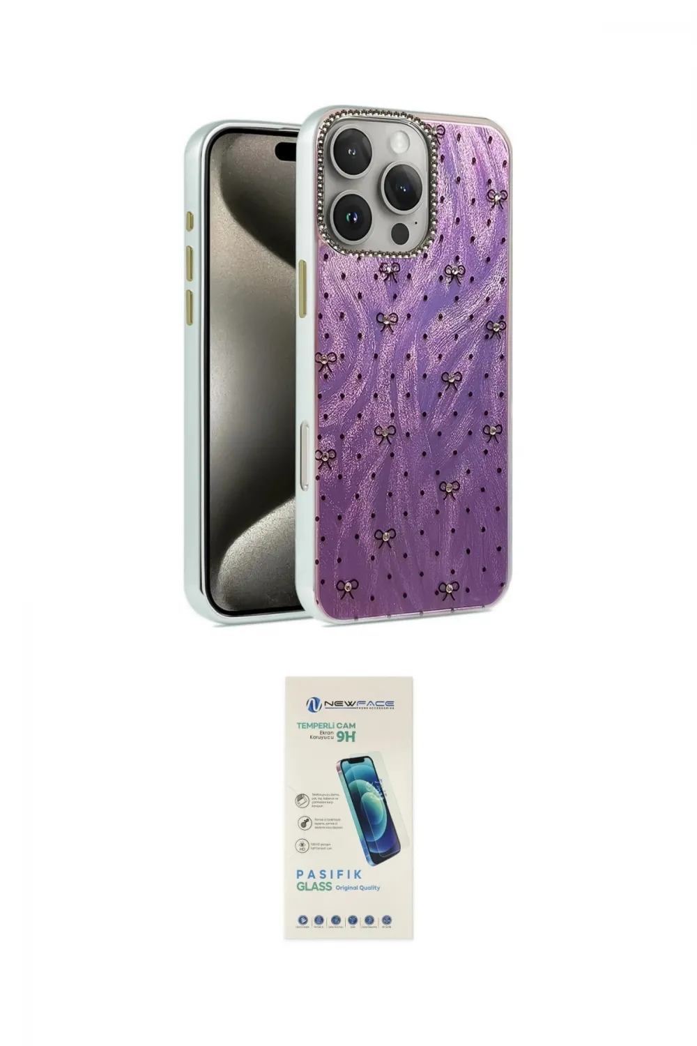 ieg™ iPhone 16 Pro Max Kılıf Zirve Modern Prime - Şeffaf Pasifik Cam Ekran Koruyucu