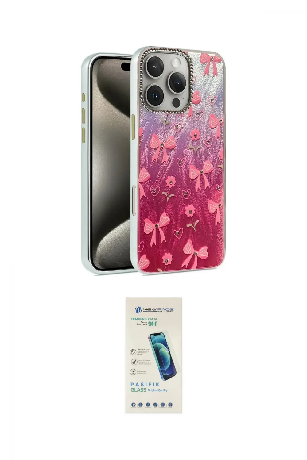 ieg™ iPhone 16 Pro Max Kılıf Zirve Modern Prime - Şeffaf Pasifik Cam Ekran Koruyucu