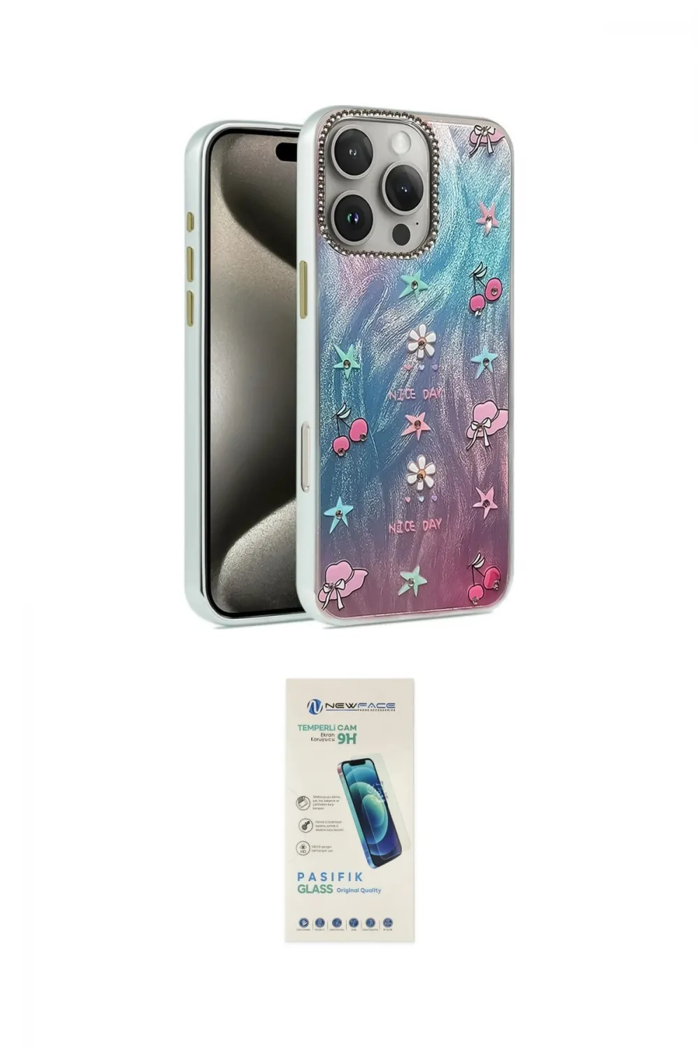 ieg™ iPhone 16 Pro Max Kılıf Zirve Modern Prime - Şeffaf Pasifik Cam Ekran Koruyucu