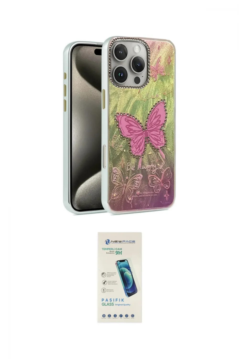 ieg™ iPhone 16 Pro Max Kılıf Zirve Modern Prime - Şeffaf Pasifik Cam Ekran Koruyucu