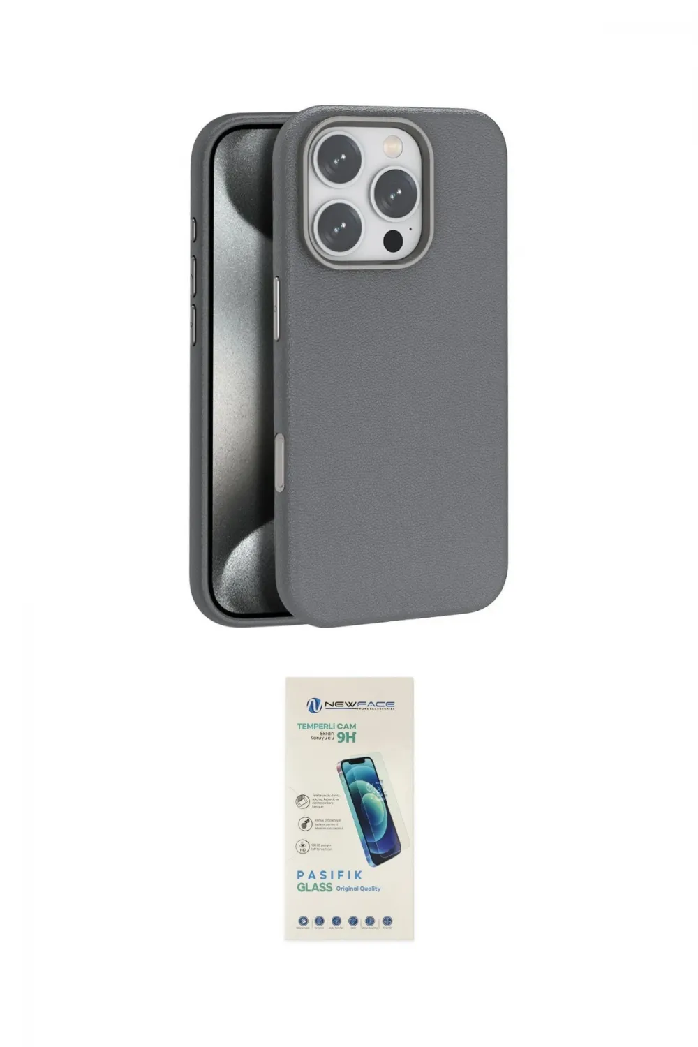 ieg™ iPhone 16 Pro Max Kılıf Zirve Modern Prime - Şeffaf Pasifik Cam Ekran Koruyucu