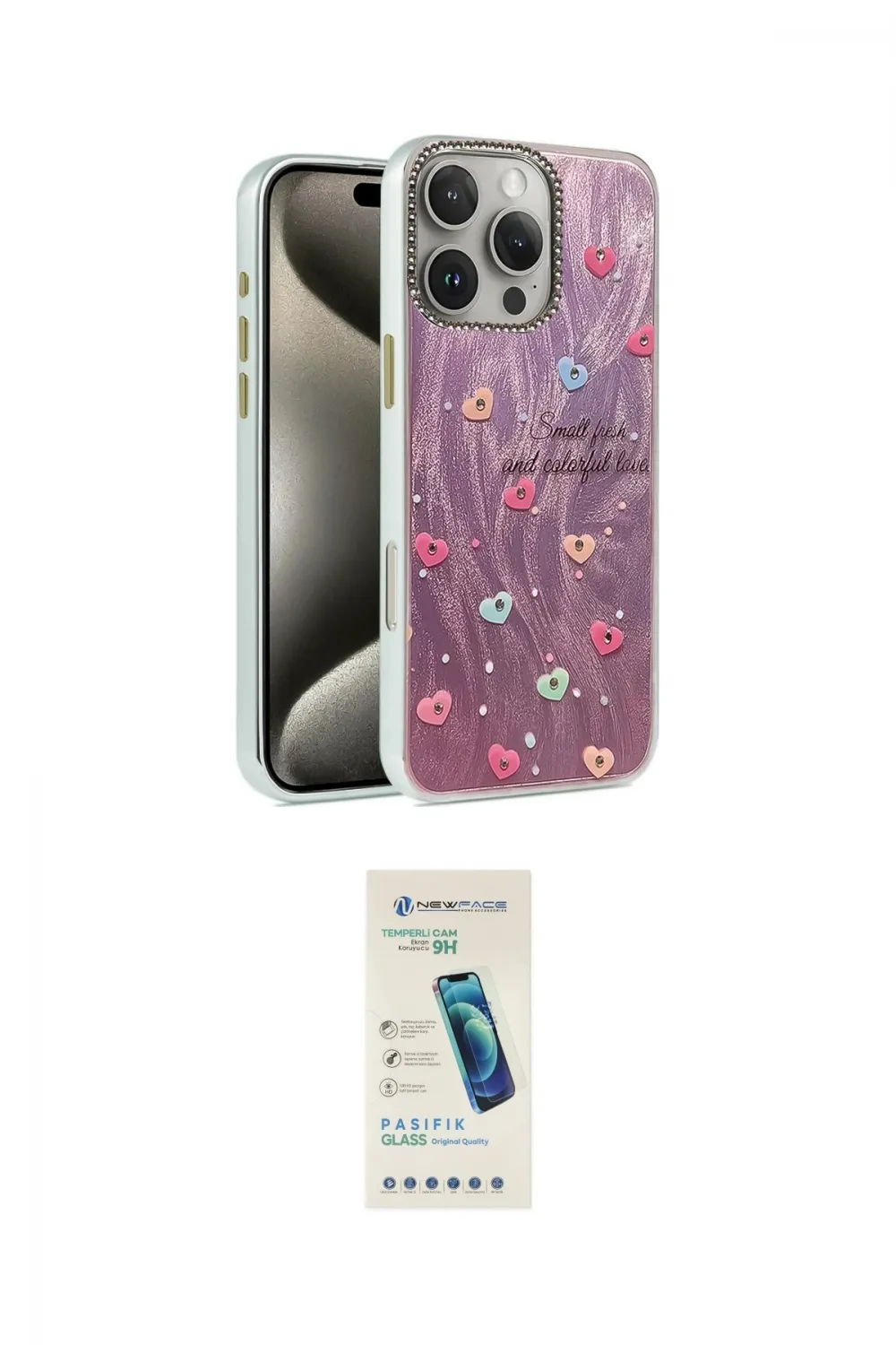 ieg™ iPhone 16 Pro Max Kılıf Zirve Modern Prime - Şeffaf Pasifik Cam Ekran Koruyucu