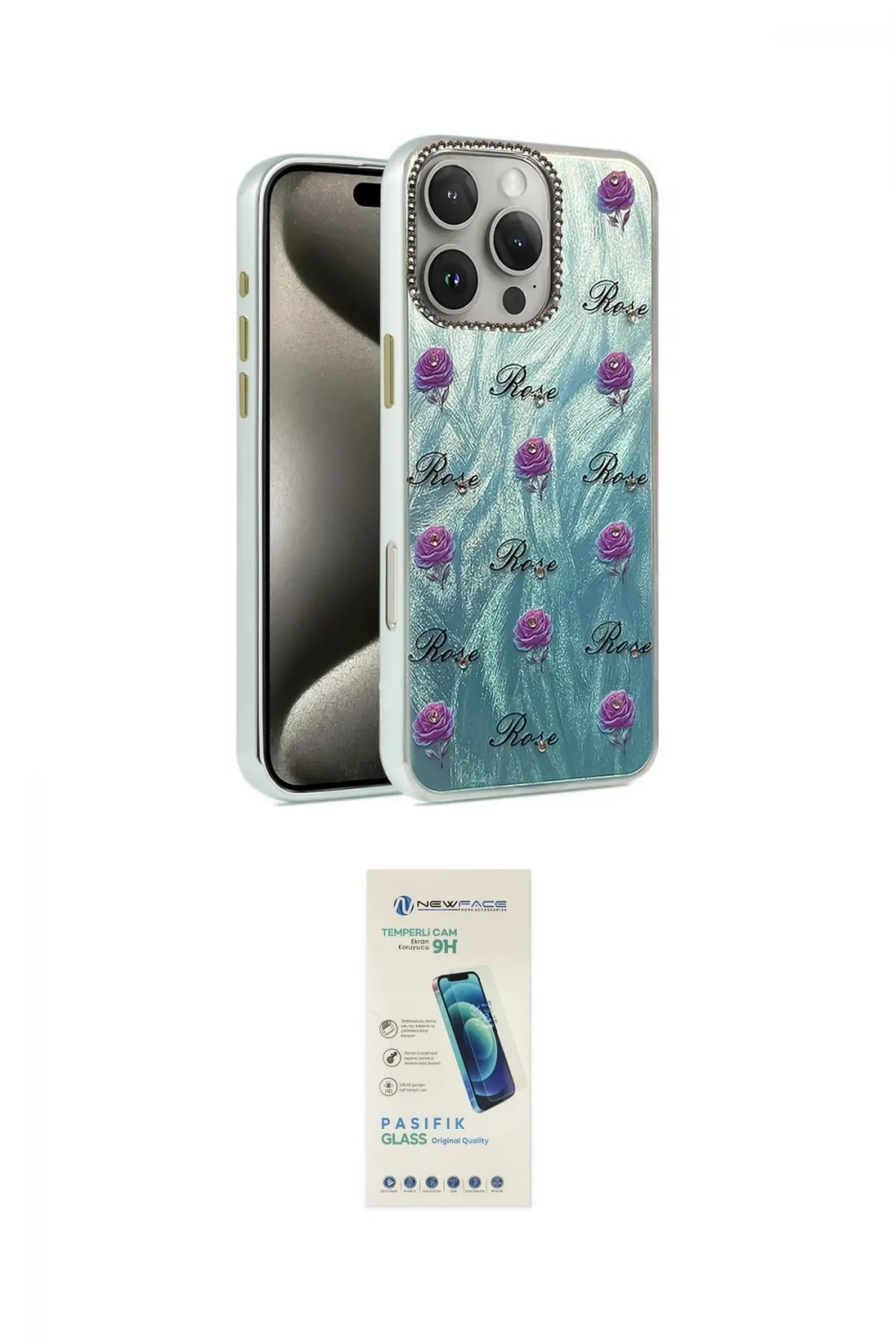 ieg™ iPhone 16 Pro Max Kılıf Zirve Modern Prime - Şeffaf Pasifik Cam Ekran Koruyucu