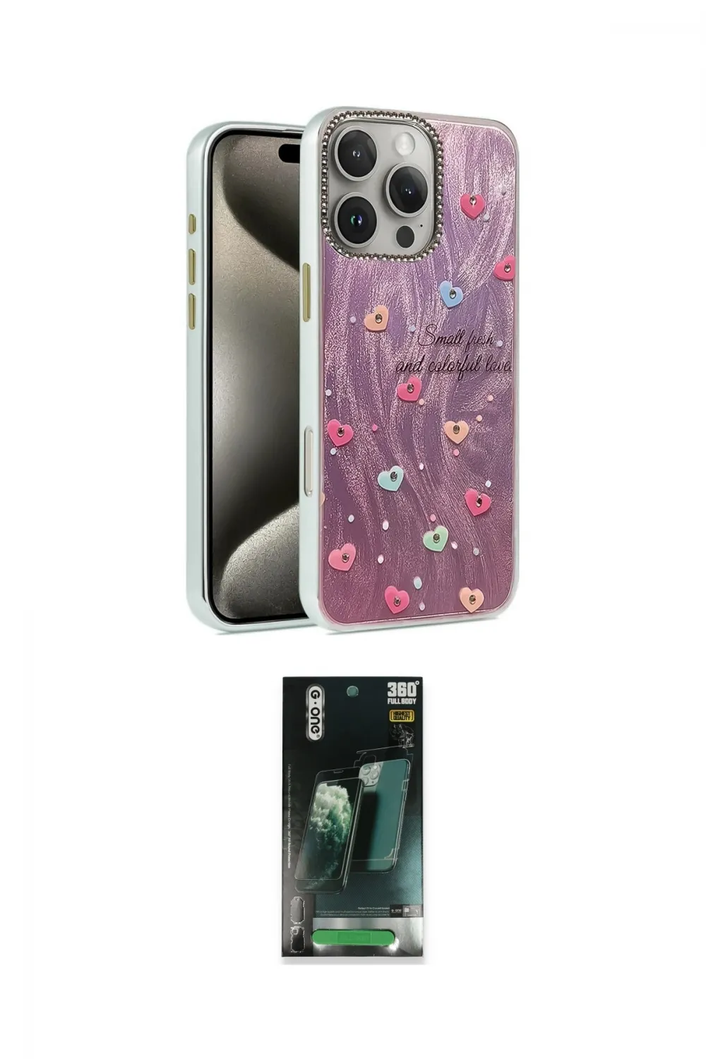 ieg™ iPhone 16 Pro Max Kılıf Zirve Modern Prime - Siyah 360 Mat Full Body Arka Koruyucu