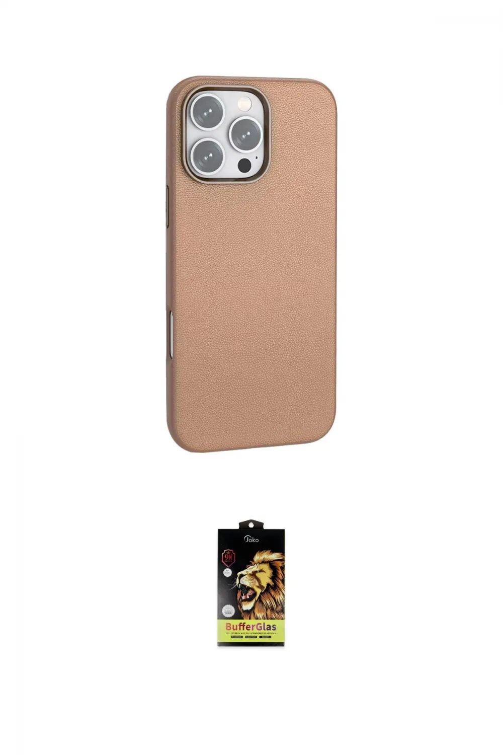 ieg™ iPhone 16 Pro Max Kılıf Zirve Modern Prime - Siyah Buffer Cam Ekran Koruyucu