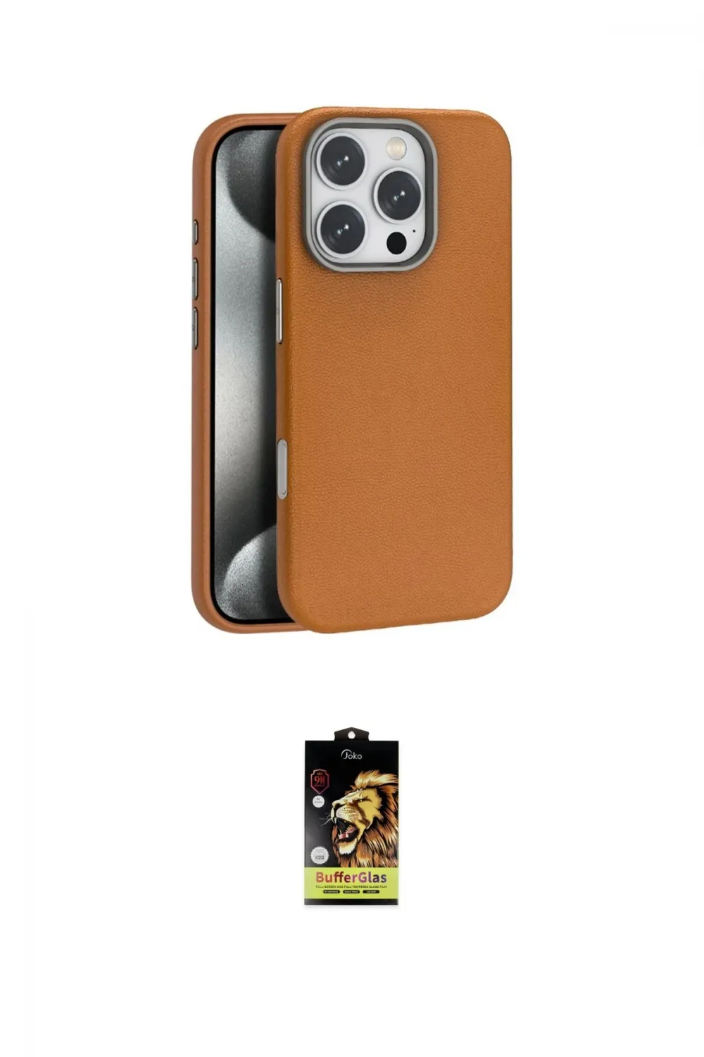 ieg™ iPhone 16 Pro Max Kılıf Zirve Modern Prime - Siyah Buffer Cam Ekran Koruyucu