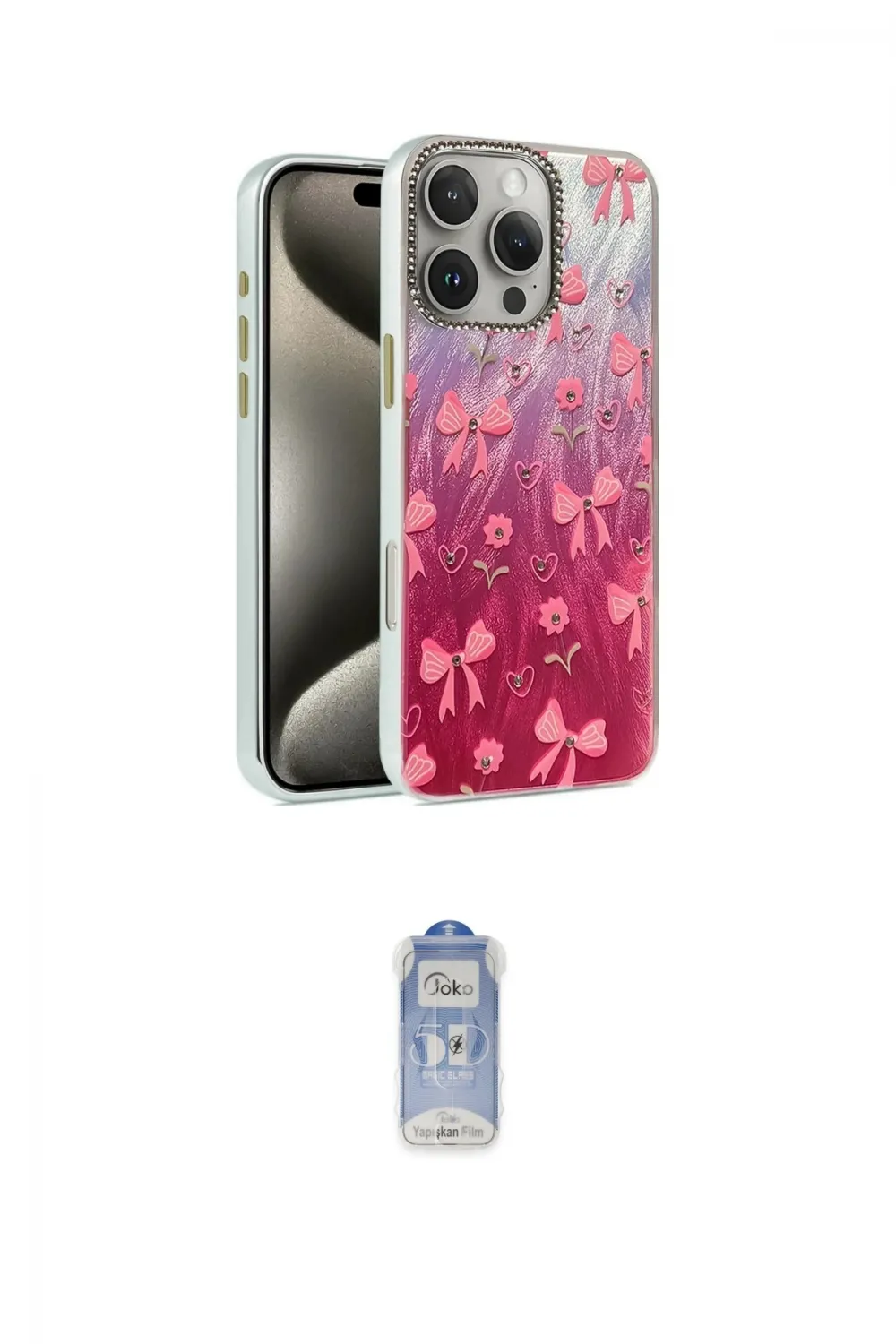 ieg™ iPhone 16 Pro Max Kılıf Zirve Modern Prime - Siyah Joko Magic 5D Cam