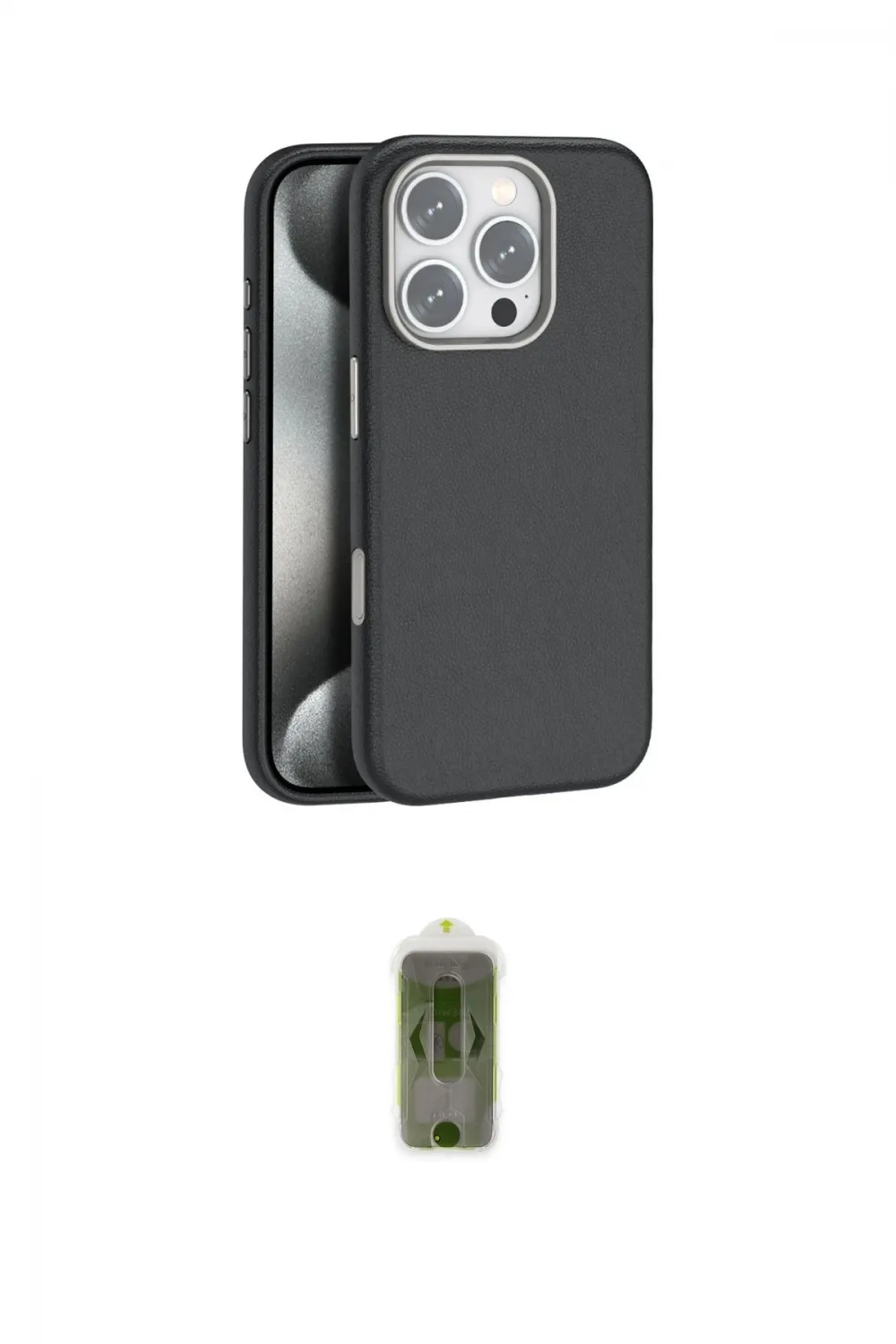 ieg™ iPhone 16 Pro Max Kılıf Zirve Modern Prime - Siyah Joko Magic 5D Hayalet Cam