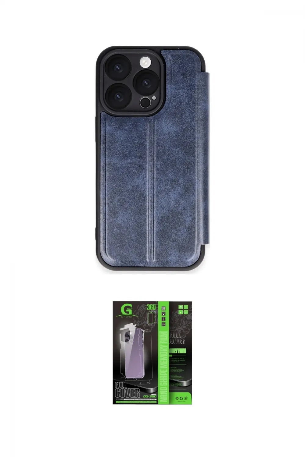 ieg™ iPhone 16 Pro Max Kılıf Zirve Yansıma Serisi - Şeffaf 360 Full Body Arka Koruyucu