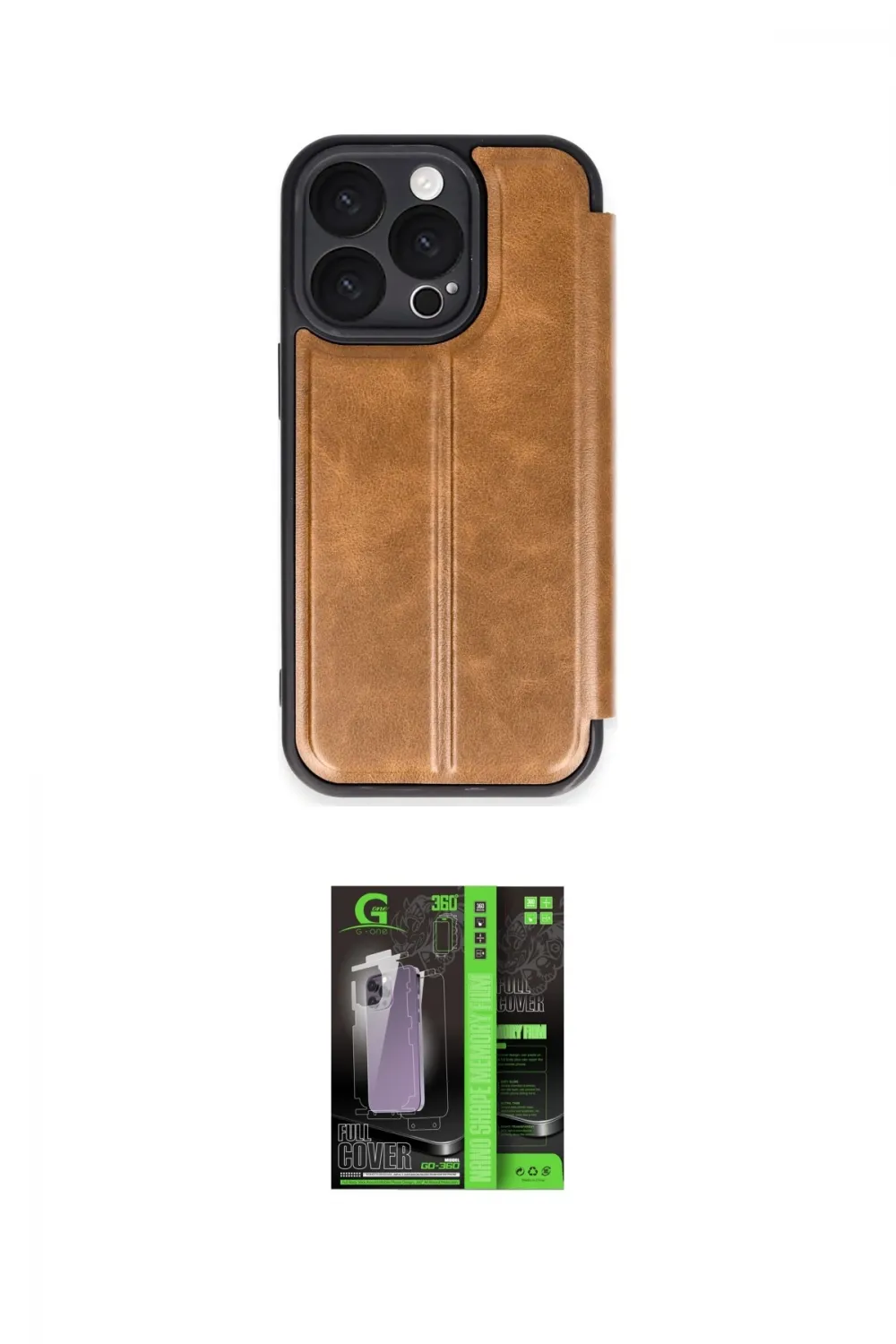 ieg™ iPhone 16 Pro Max Kılıf Zirve Yansıma Serisi - Şeffaf 360 Full Body Arka Koruyucu