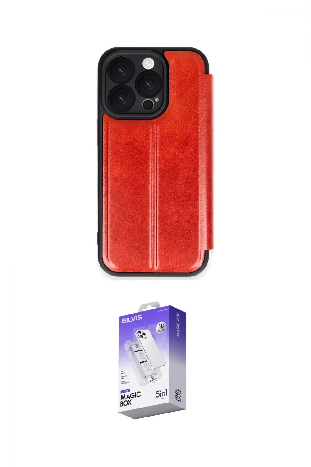 ieg™ iPhone 16 Pro Max Kılıf Zirve Yansıma Serisi - Siyah Bilvis 5in1 3D Magic Cam Ekran Koruyucu