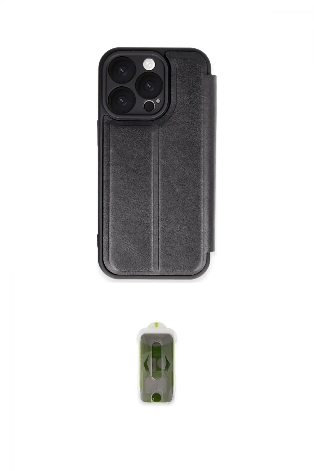 ieg™ iPhone 16 Pro Max Kılıf Zirve Yansıma Serisi - Siyah Joko Magic 5D Hayalet Cam