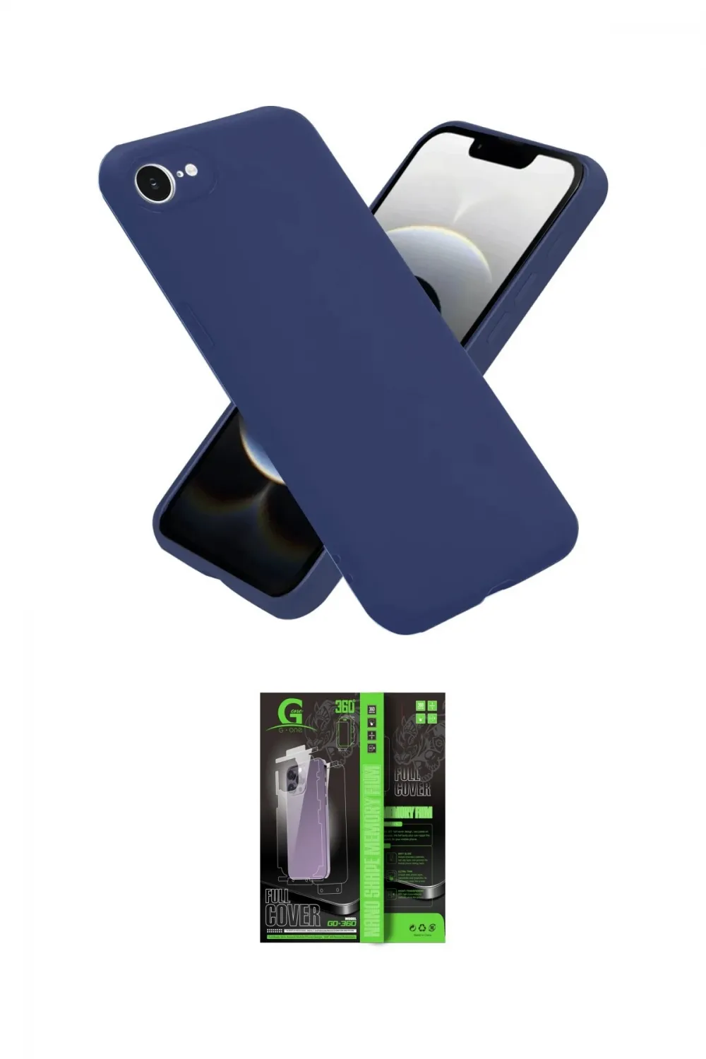 ieg™ iPhone 16E Kılıf Ahenk Serisi - Şeffaf 360 Full Body Arka Koruyucu