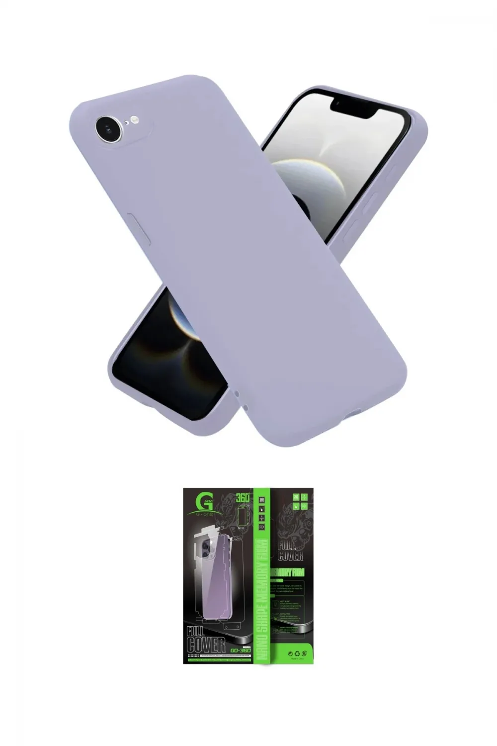 ieg™ iPhone 16E Kılıf Ahenk Serisi - Şeffaf 360 Full Body Arka Koruyucu