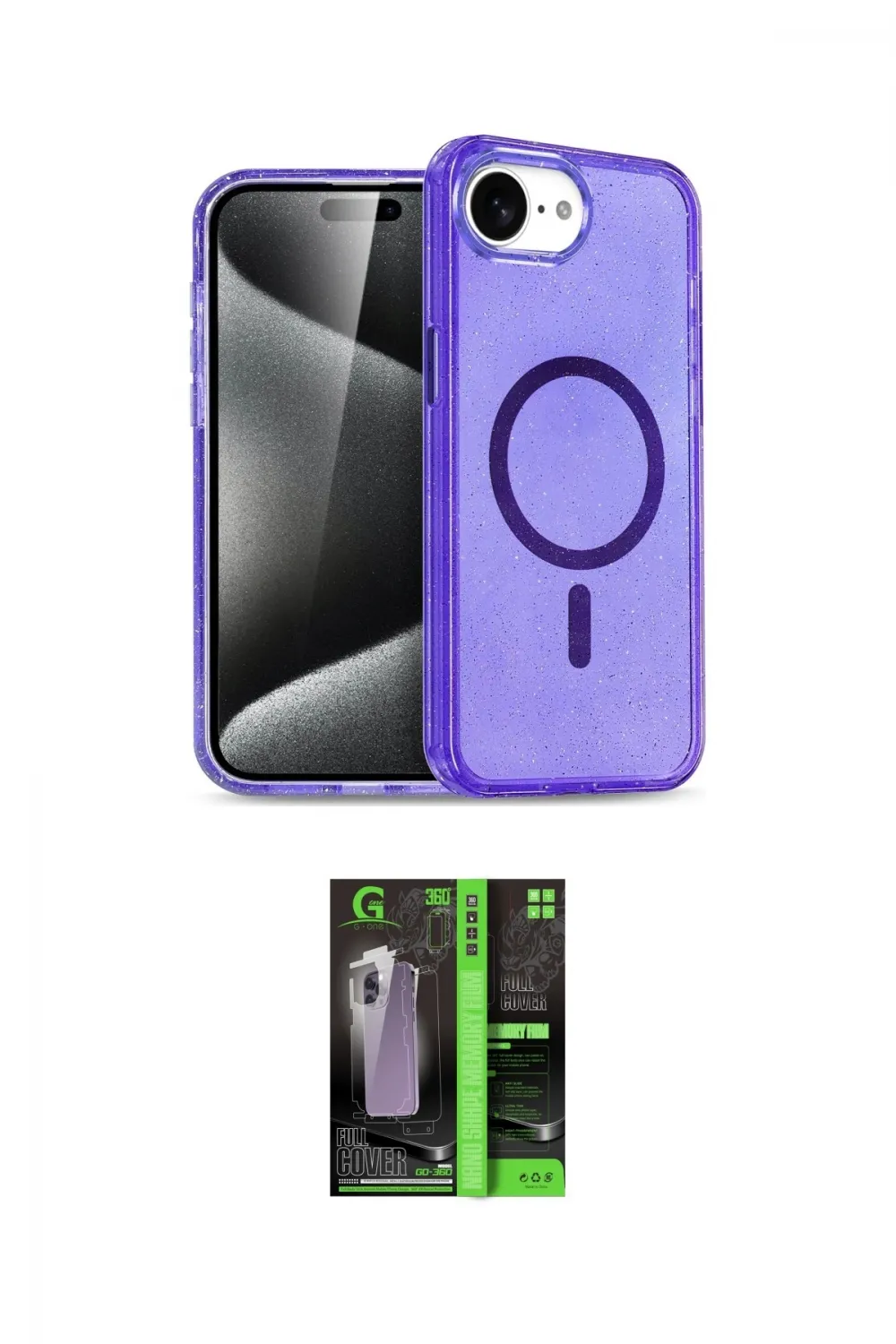 ieg™ iPhone 16E Kılıf Nova Asil Prime - Şeffaf 360 Full Body Arka Koruyucu