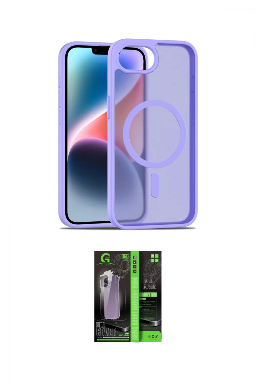 ieg™ iPhone 16E Kılıf Siluet Minimal Prime - Şeffaf 360 Full Body Arka Koruyucu