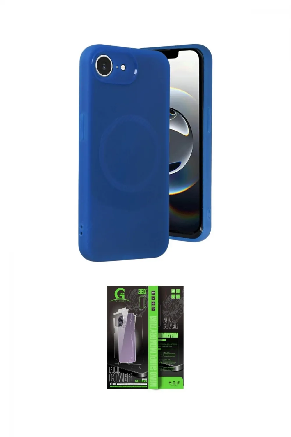 ieg™ iPhone 16E Kılıf Ufuk Serisi - Şeffaf 360 Full Body Arka Koruyucu