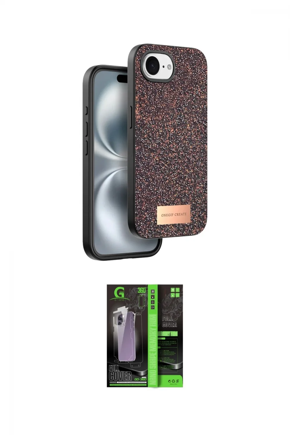 ieg™ iPhone 16E Kılıf Vadi Klasik Serisi - Şeffaf 360 Full Body Arka Koruyucu