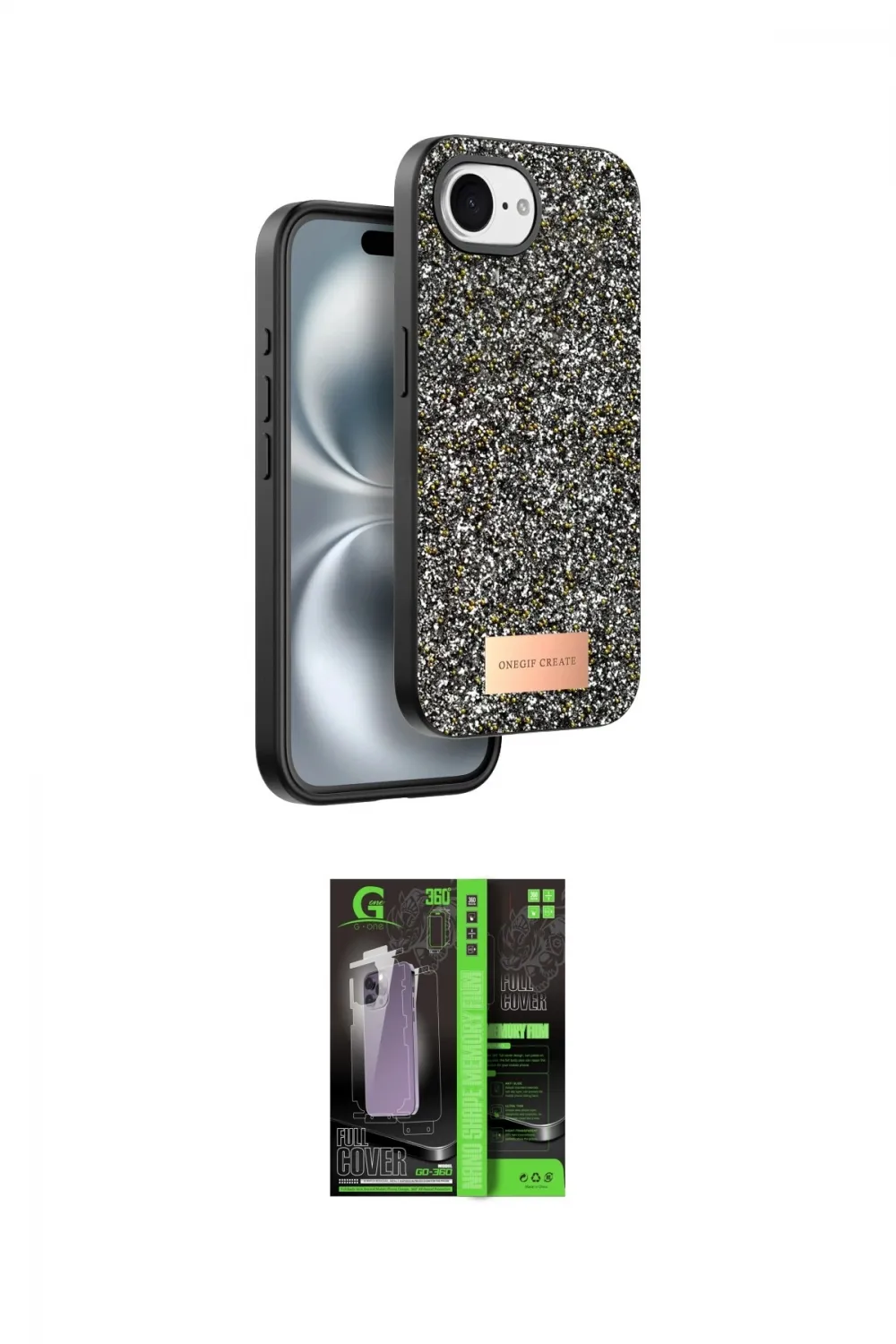 ieg™ iPhone 16E Kılıf Vadi Klasik Serisi - Şeffaf 360 Full Body Arka Koruyucu