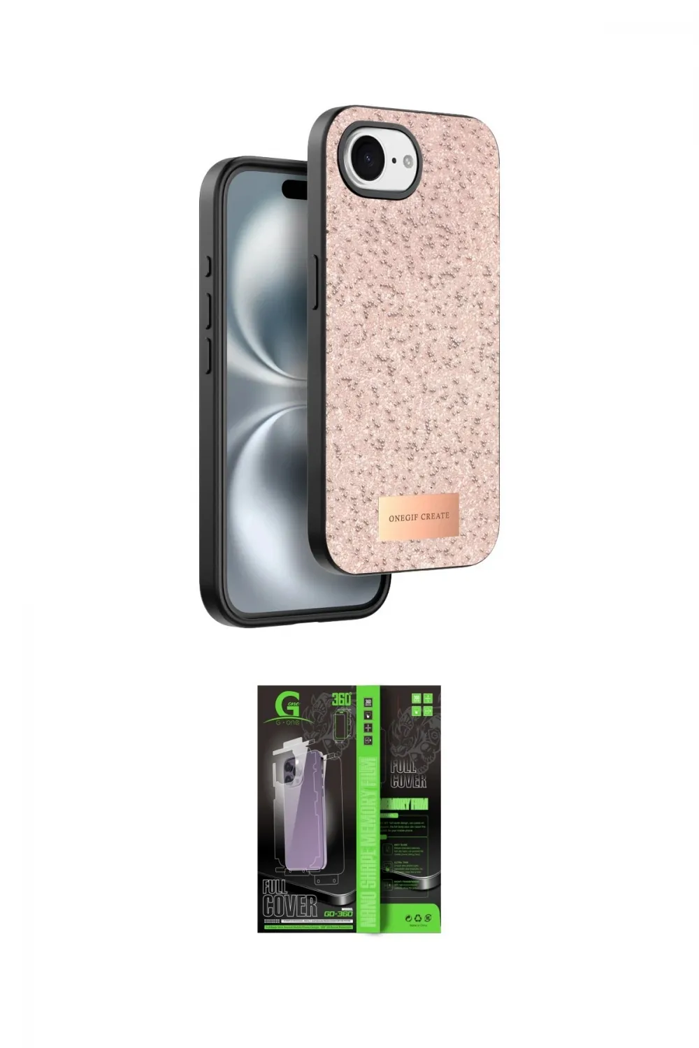 ieg™ iPhone 16E Kılıf Vadi Klasik Serisi - Şeffaf 360 Full Body Arka Koruyucu