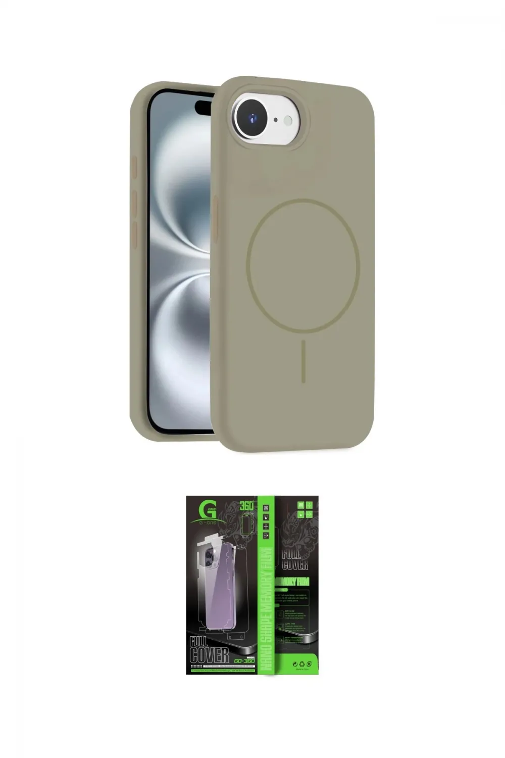 ieg™ iPhone 16E Kılıf Yankı Form Serisi - Şeffaf 360 Full Body Arka Koruyucu