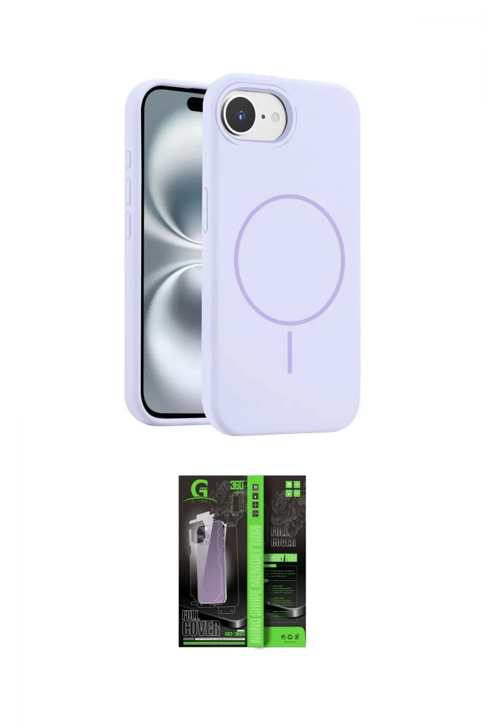ieg™ iPhone 16E Kılıf Yankı Form Serisi - Şeffaf 360 Full Body Arka Koruyucu