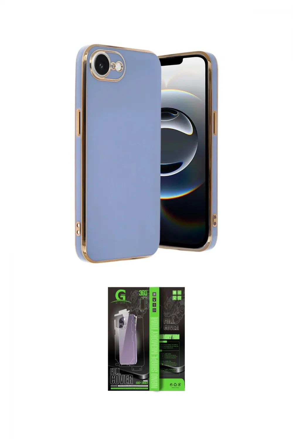 ieg™ iPhone 16E Kılıf Yankı Serisi - Şeffaf 360 Full Body Arka Koruyucu