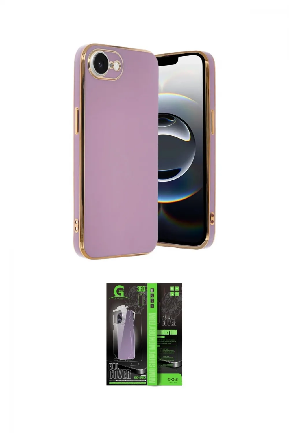 ieg™ iPhone 16E Kılıf Yankı Serisi - Şeffaf 360 Full Body Arka Koruyucu