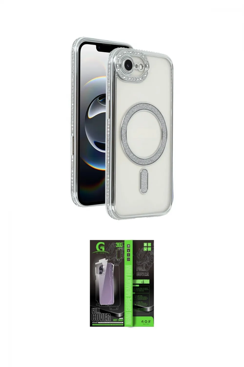 ieg™ iPhone 16E Kılıf Zirve Doku Prime - Şeffaf 360 Full Body Arka Koruyucu