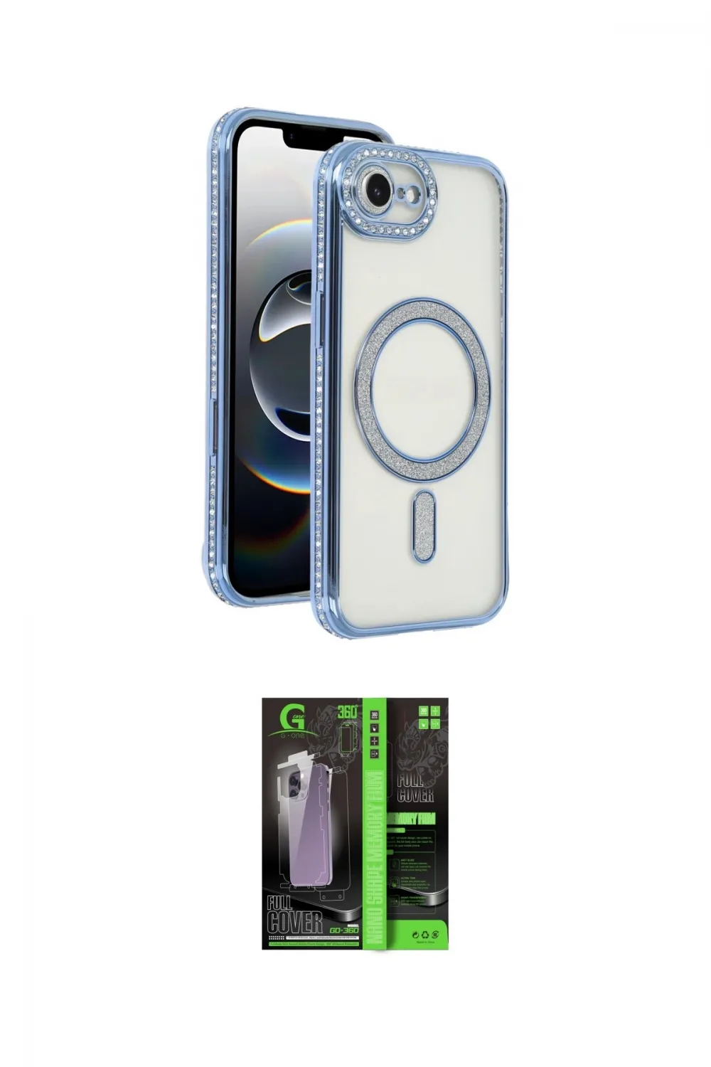 ieg™ iPhone 16E Kılıf Zirve Doku Prime - Şeffaf 360 Full Body Arka Koruyucu