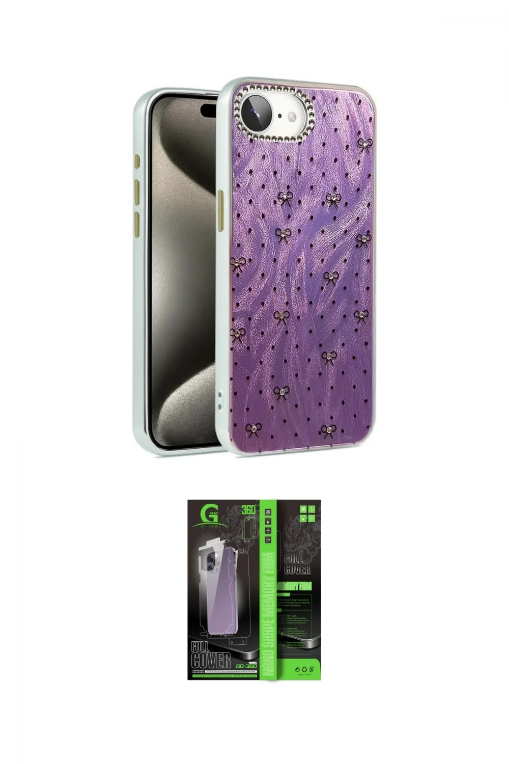 ieg™ iPhone 16E Kılıf Zirve Modern Prime - Şeffaf 360 Full Body Arka Koruyucu