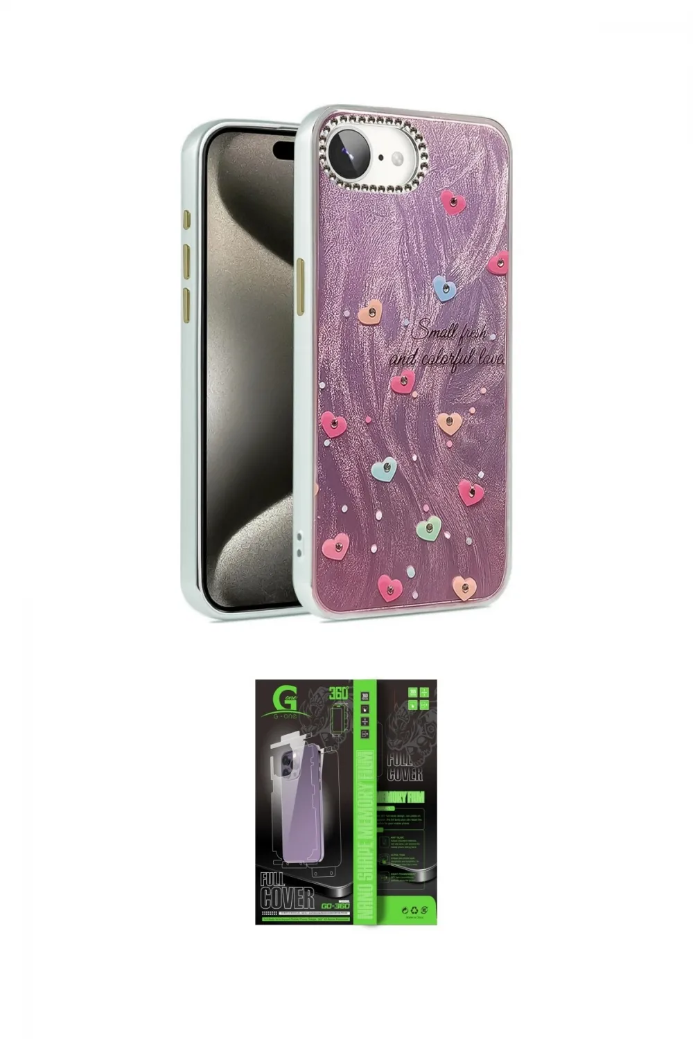 ieg™ iPhone 16E Kılıf Zirve Modern Prime - Şeffaf 360 Full Body Arka Koruyucu