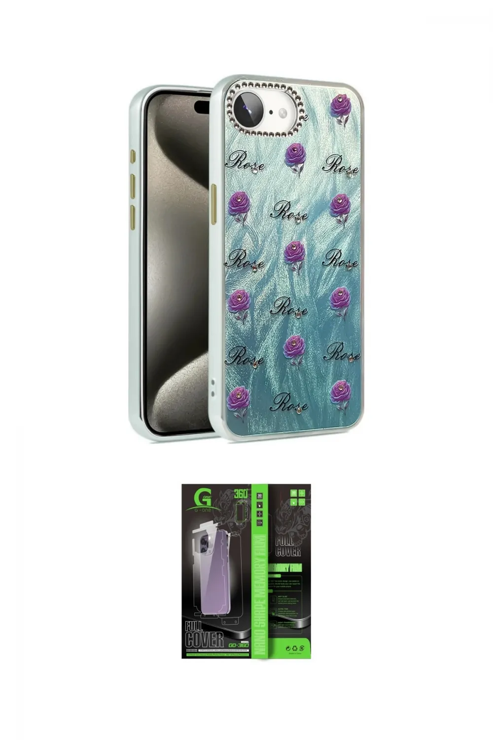 ieg™ iPhone 16E Kılıf Zirve Modern Prime - Şeffaf 360 Full Body Arka Koruyucu