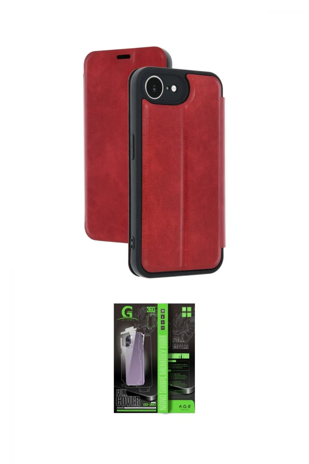 ieg™ iPhone 16E Kılıf Zirve Yansıma Serisi - Şeffaf 360 Full Body Arka Koruyucu