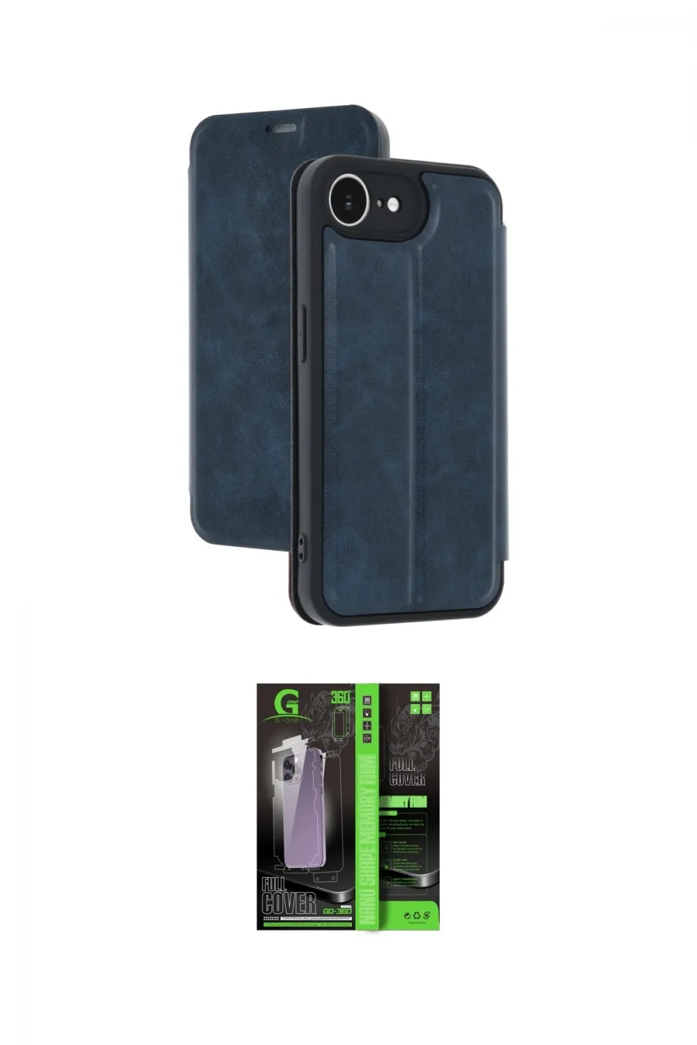 ieg™ iPhone 16E Kılıf Zirve Yansıma Serisi - Şeffaf 360 Full Body Arka Koruyucu