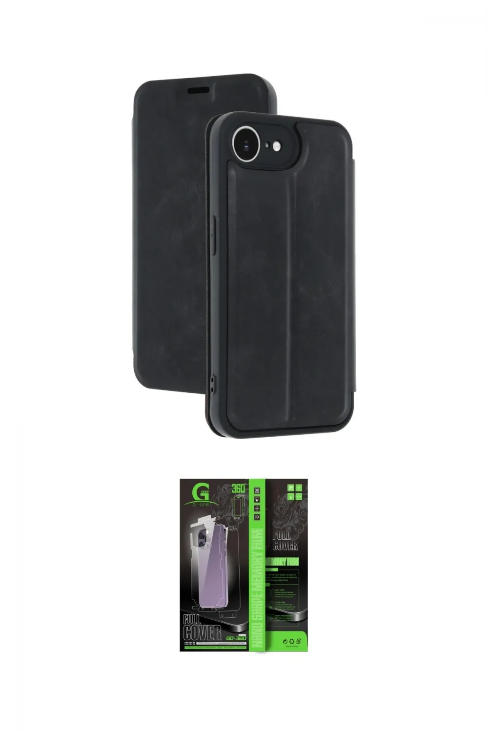 ieg™ iPhone 16E Kılıf Zirve Yansıma Serisi - Şeffaf 360 Full Body Arka Koruyucu