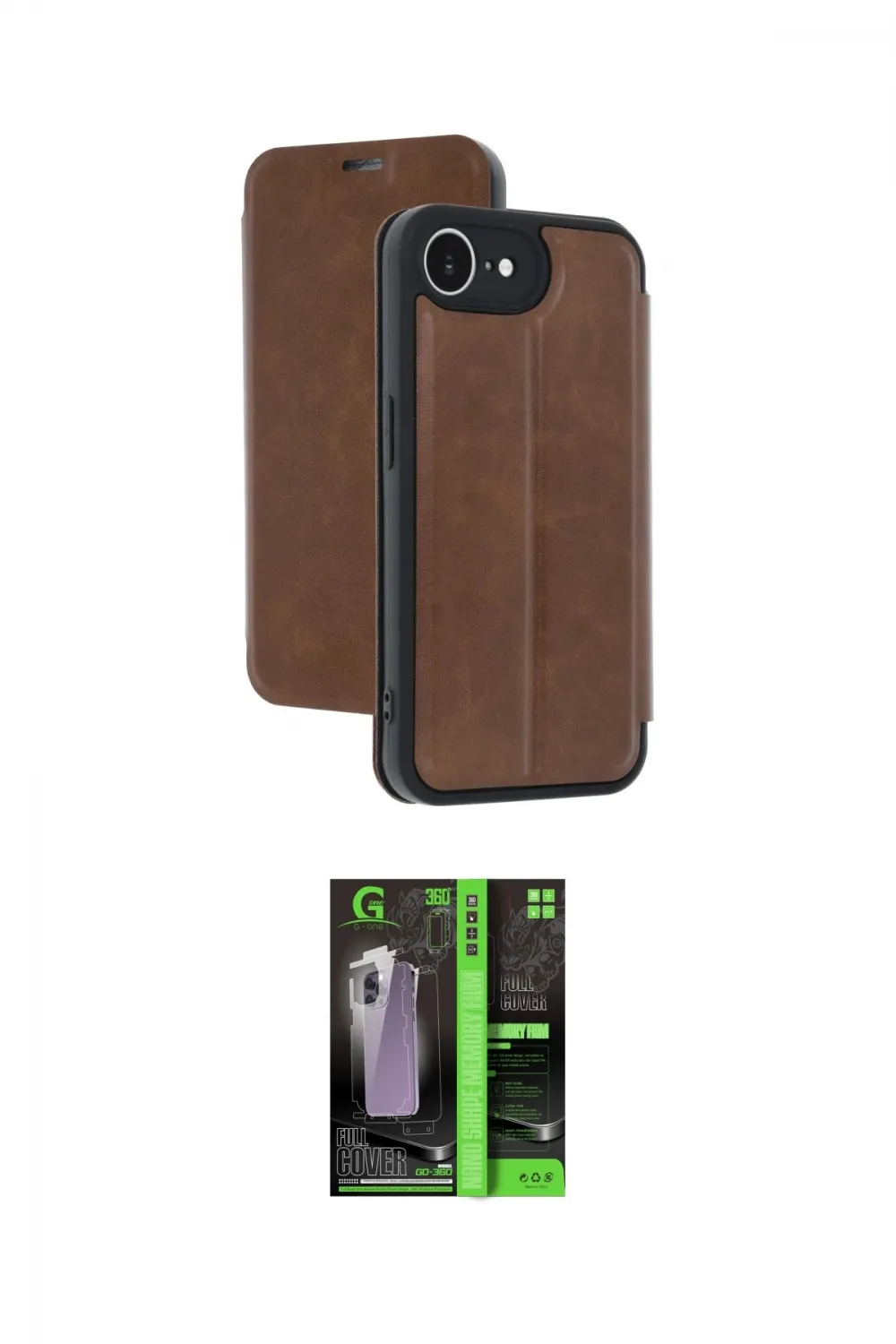 ieg™ iPhone 16E Kılıf Zirve Yansıma Serisi - Şeffaf 360 Full Body Arka Koruyucu