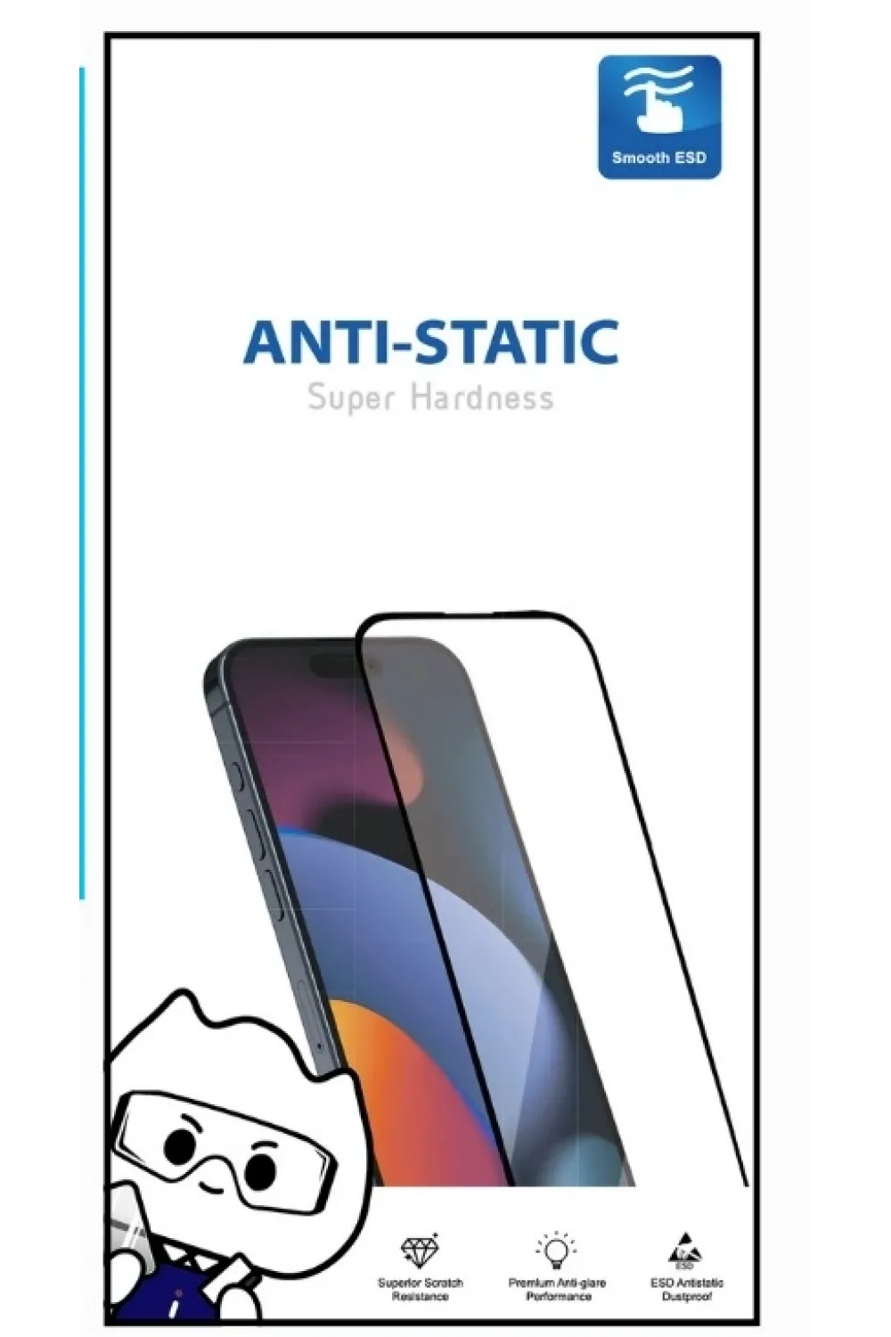 ieg™ İphone 17 Aır 6d Anti Static Temperli Cam Ekran Koruyucu Kırılmaz Full Kaplama