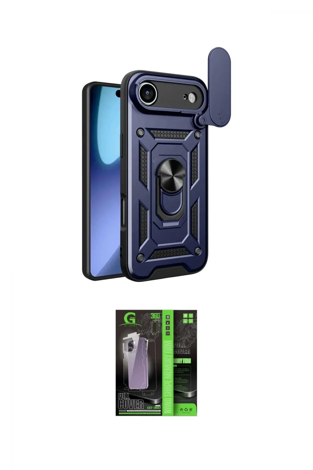 ieg™ iPhone 17 Air Kılıf Ahenk Klasik - Şeffaf 360 Full Body Arka Koruyucu
