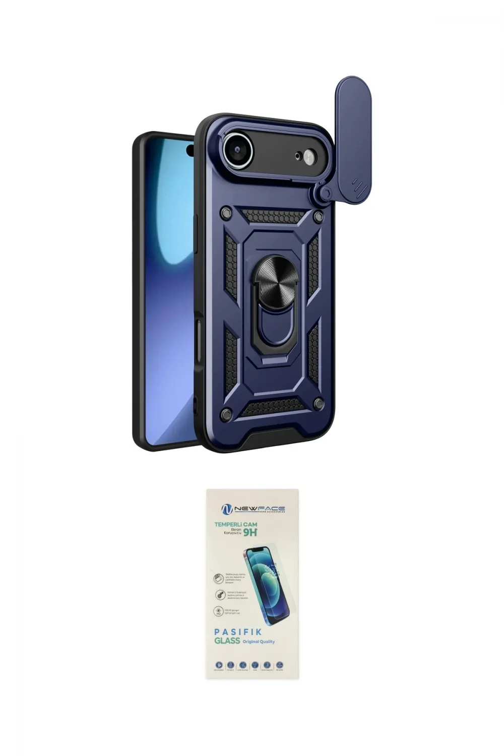 ieg™ iPhone 17 Air Kılıf Ahenk Klasik - Şeffaf Pasifik Cam Ekran Koruyucu