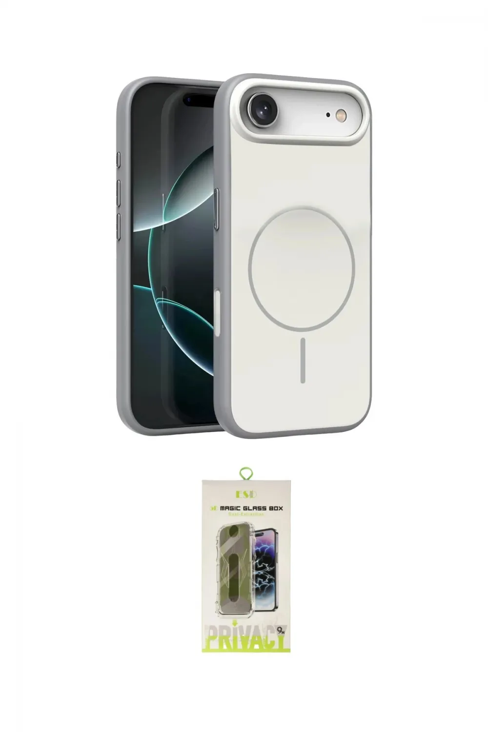 ieg™ iPhone 17 Air Kılıf Atlas Asil Prime - Siyah Joko Magic 5D Hayalet Cam