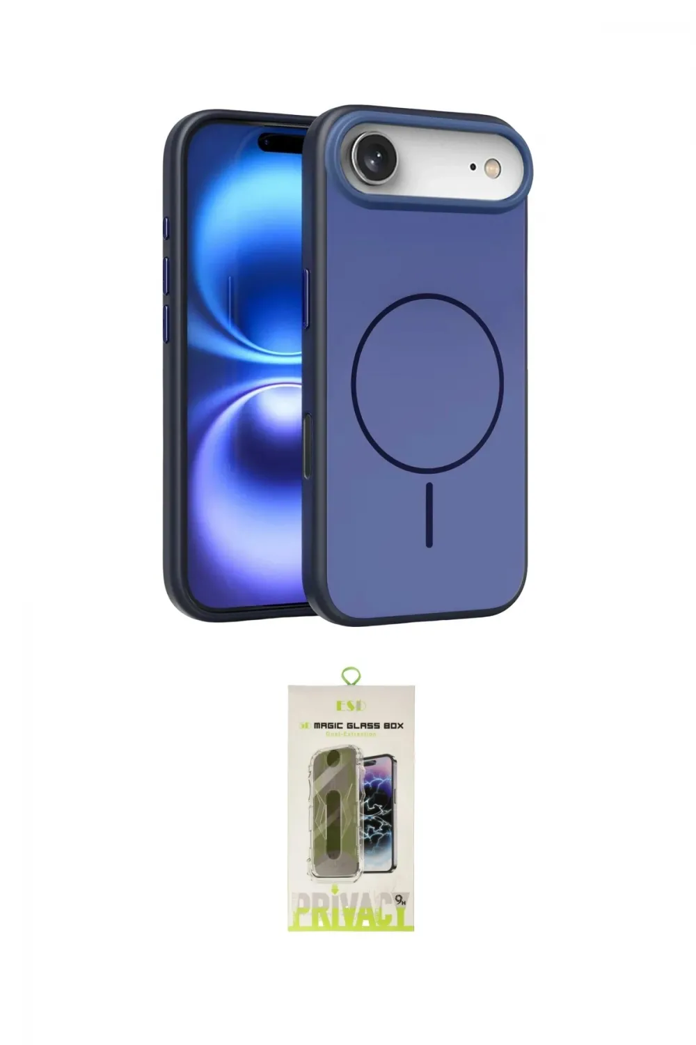 ieg™ iPhone 17 Air Kılıf Atlas Asil Prime - Siyah Joko Magic 5D Hayalet Cam