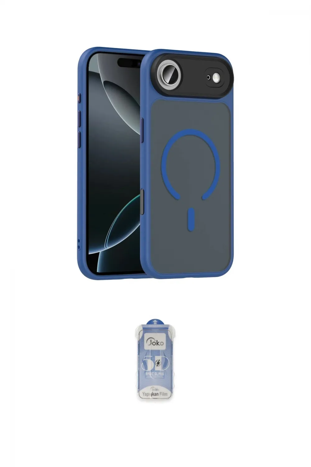 ieg™ iPhone 17 Air Kılıf Doruk Form Serisi - Siyah Joko Magic 5D Cam