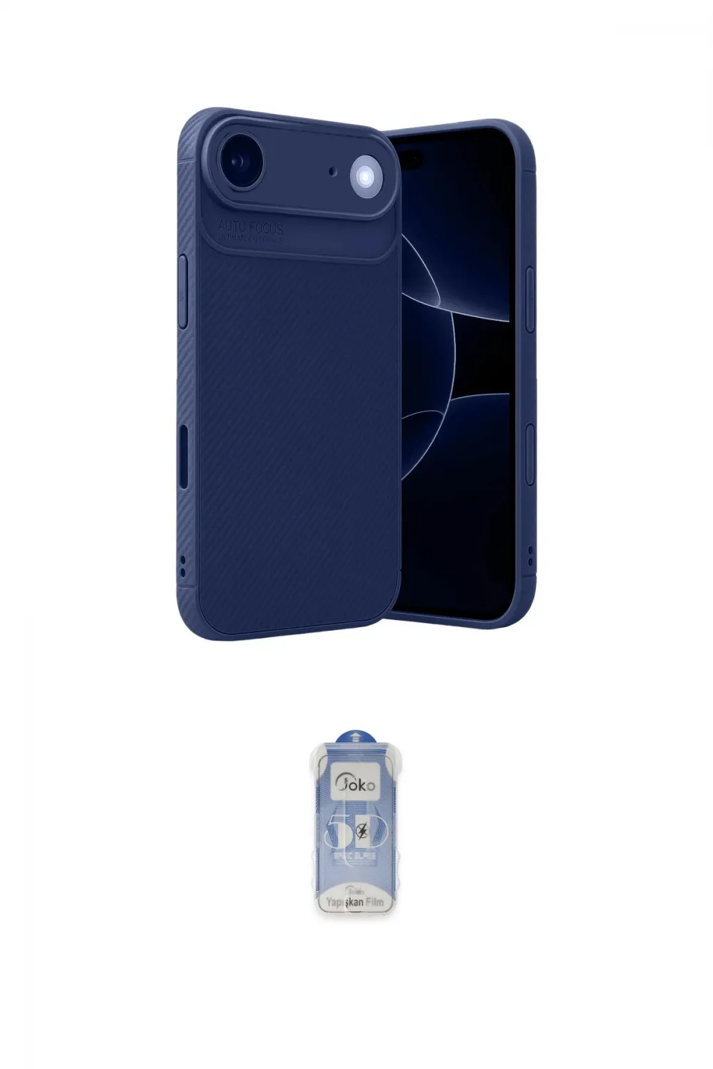 ieg™ iPhone 17 Air Kılıf Eksen Form Prime - Siyah Joko Magic 5D Cam
