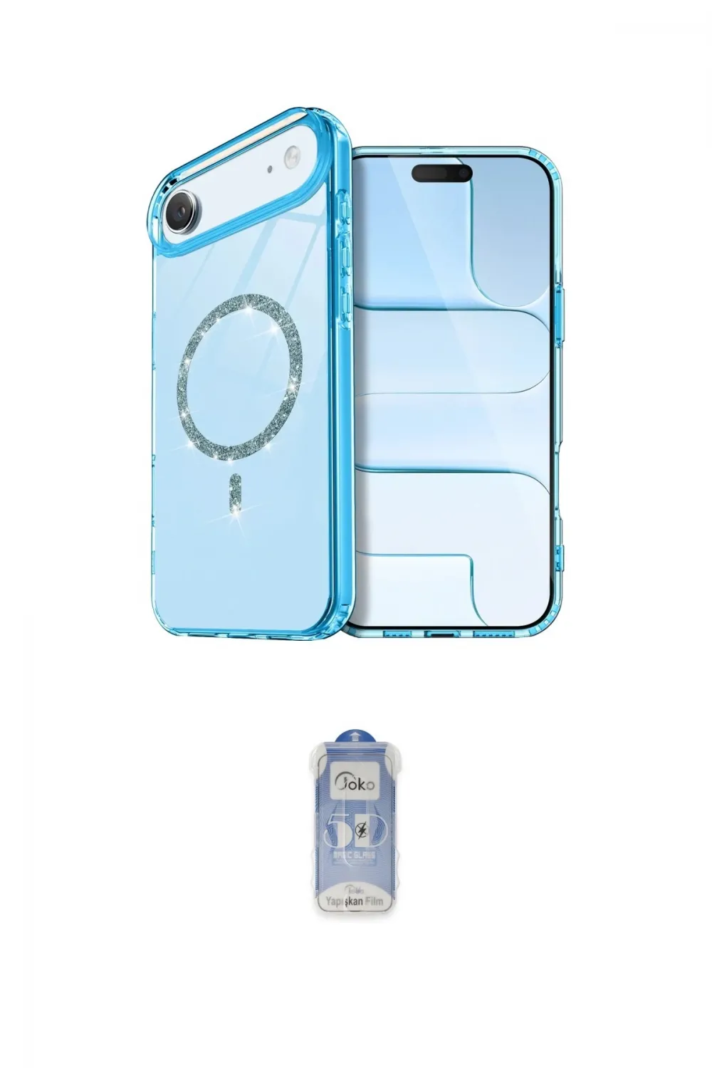 ieg™ iPhone 17 Air Kılıf Kıvılcım Form Prime - Siyah Joko Magic 5D Cam