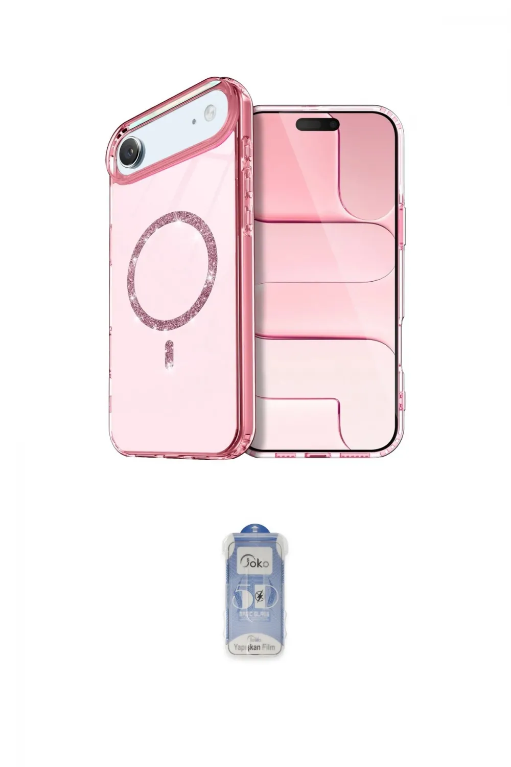 ieg™ iPhone 17 Air Kılıf Kıvılcım Form Prime - Siyah Joko Magic 5D Cam